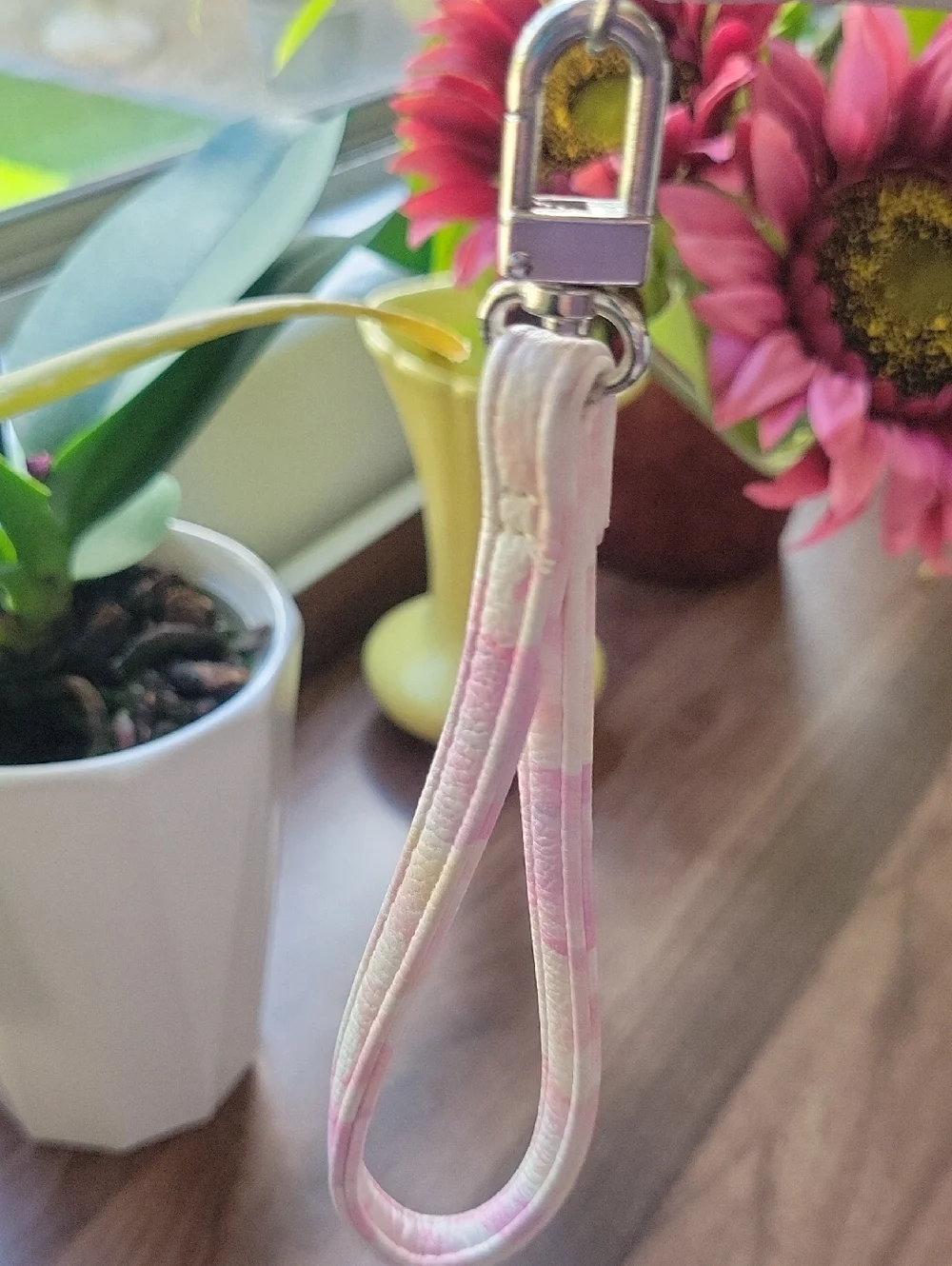 Betsey Johnson Pink Floral Zip-Around Wristlet Wallet
